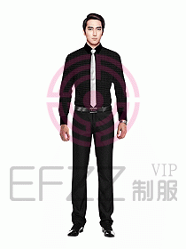 男職業(yè)裝長袖襯衫設計圖216