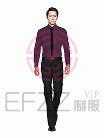 男職業裝長袖襯衫設計圖217