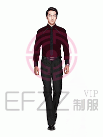 男職業裝長袖襯衫設計圖225