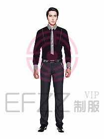 男職業裝長袖襯衫設計圖227