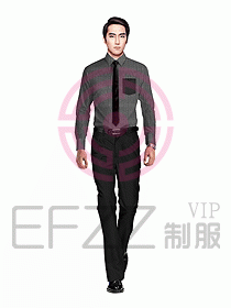 男職業裝長袖襯衫設計圖231