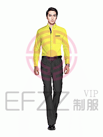 男職業裝長袖襯衫設計圖235