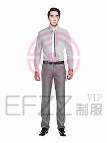 男職業裝長袖襯衫設計圖238