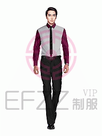 男職業裝長袖襯衫設計圖241