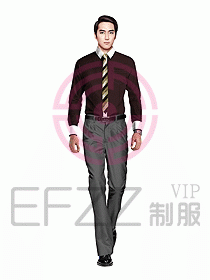 男職業(yè)裝長袖襯衫設(shè)計圖243