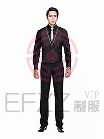 男職業裝馬夾設計圖031