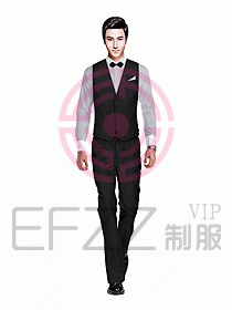 男職業裝馬夾設計圖033