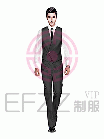 男職業裝馬夾設計圖040