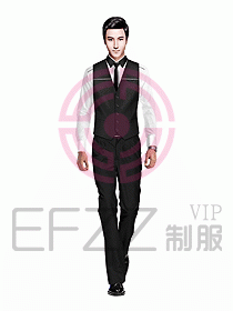 男職業(yè)裝馬夾設計圖047