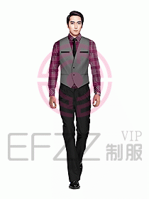 男職業裝馬夾設計圖056