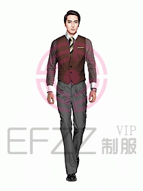 男職業(yè)裝馬夾設(shè)計(jì)圖058