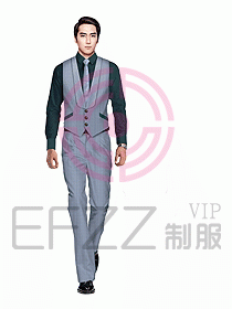 男職業裝馬夾設計圖062