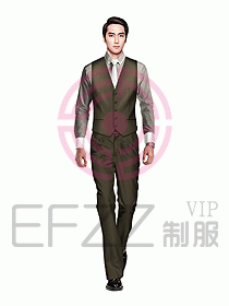 男職業(yè)裝馬夾設計圖073