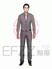 男職業(yè)裝馬夾設(shè)計(jì)圖078