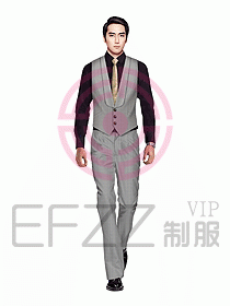 男職業裝馬夾設計圖086