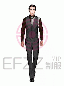 男職業(yè)裝馬夾設(shè)計圖089