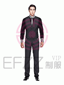 男職業裝馬夾設計圖090