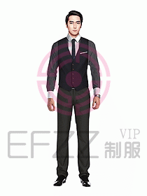 男職業裝馬夾設計圖091