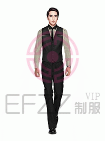 男職業裝馬夾設計圖095