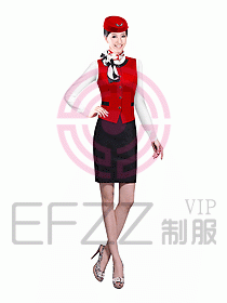 空姐服裝設計效果圖344