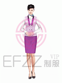 空姐服裝設計效果圖347