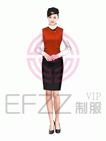 空姐服裝設計效果圖356