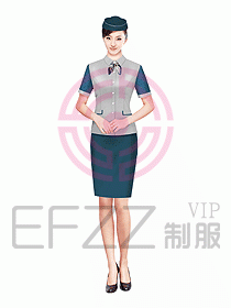 空姐服裝設計效果圖364