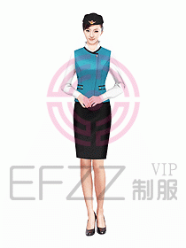 空姐服裝設計效果圖386