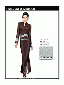 中餐咨客服裝設(shè)計效果圖544