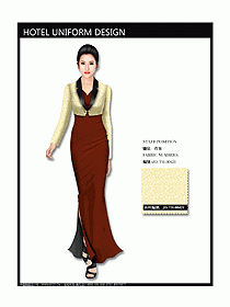 中餐咨客服裝設(shè)計(jì)效果圖545