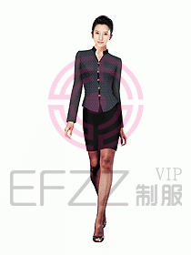 中餐服務員服裝設計效果圖1059