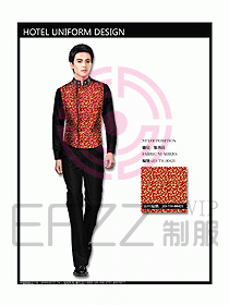 中餐服務員服裝設計效果圖1071