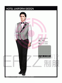 西餐服務(wù)員制服設(shè)計效果圖702