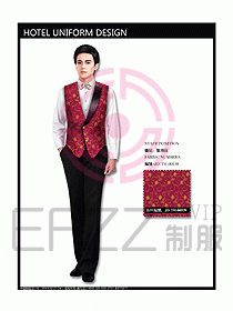 西餐服務員制服設計效果圖713