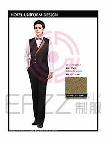 西餐服務員制服設計效果圖716