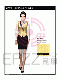 西餐服務(wù)員制服設(shè)計(jì)效果圖717