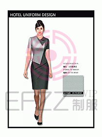 中餐服務(wù)員制服設(shè)計(jì)效果圖1118