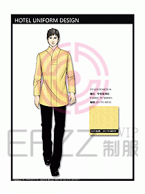 中餐服務員制服設計效果圖1128