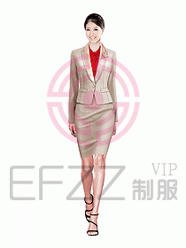 女職業裝設計效果圖598