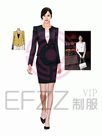 女職業裝設計效果圖623