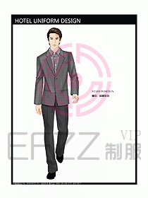 酒店總臺(tái)大堂制服設(shè)計(jì)圖424