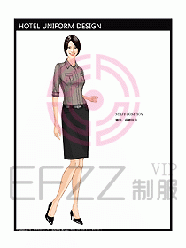 酒店總臺大堂制服設計圖422