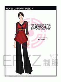 桑拿spa按摩技師制服771