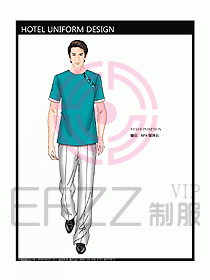 桑拿spa按摩技師制服774