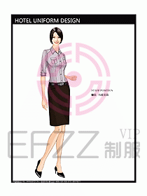 酒店行政管理制服設計效果圖303