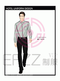 酒店行政管理制服設計效果圖307