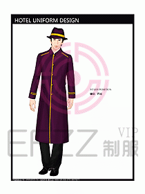 酒店門童制服設計效果圖669