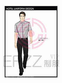 酒店總臺接待員制服設計效果圖430