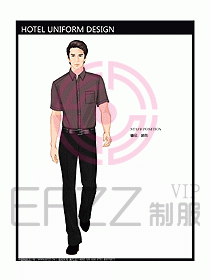 酒店總臺(tái)接待員制服設(shè)計(jì)效果圖431