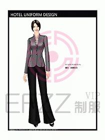 酒店前廳總臺制服設計圖443